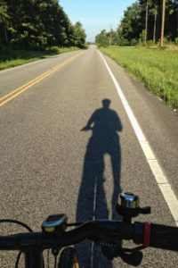 bicycle, shadow, training